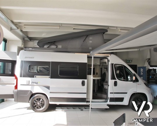 Hymer Van 600 FREE Campus - camper nuovo furgonato 2020, meccanica Mercedes, colore bianco, con letto sul tetto - ItaliaVR