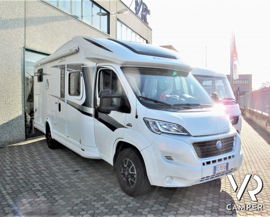 Knaus SkyWave 650 MG - camper semintegrale usato, semintegrale recente del 2016, su meccanica Ducato 130 CV, dotato di veranda, retrocamera, sensori