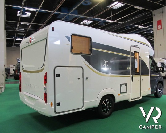 Burstner Twenty-20 - camper semintegrale con letto matrimoniale e doppio garage, su Fiat Ducato 140 cv_italiavr vendita camper torino druento