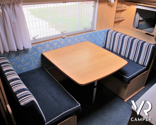 Dethleffs 540 SK - caravan roulotte con 6 posti letto, dotata di portabici, veranda e tendalino, moover. Adatta ai viaggi con tutta la famiglia