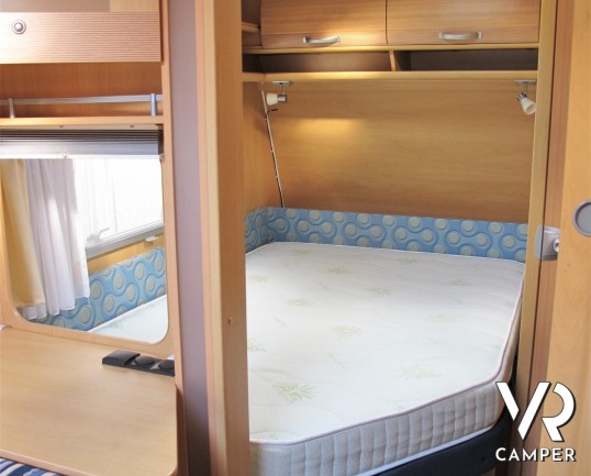 Dethleffs 540 SK - caravan roulotte con 6 posti letto, dotata di portabici, veranda e tendalino, moover. Adatta ai viaggi con tutta la famiglia
