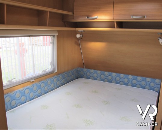 Dethleffs 540 SK - caravan roulotte con 6 posti letto, dotata di portabici, veranda e tendalino, moover. Adatta ai viaggi con tutta la famiglia