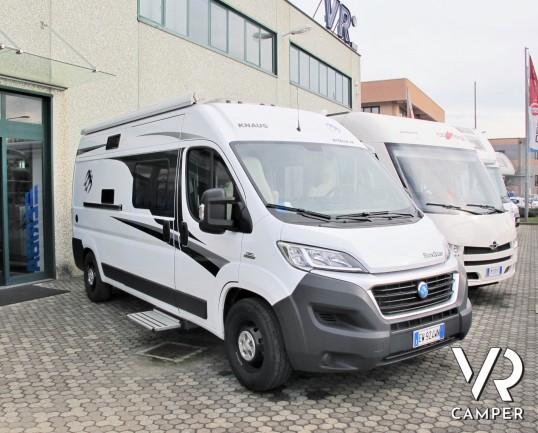 Furgone camperizzato usato con 3 posti letto, veranda, portabici, retrocamera. Su meccanica Ducato 130 cv. In visione alla sede Italia VR a Torino-Dru