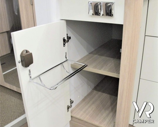 Lyseo Time IT 736 "Harmony Line": camper nuovo con letto basculante elettrico e letto nautico in coda. Su Fiat Ducato 150 CV, Euro 6 D.