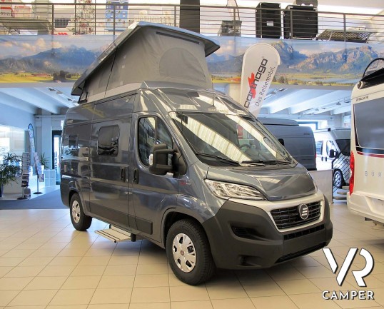 Hymer Free 540 - furgonato con letto matrimoniale e letto sul tetto