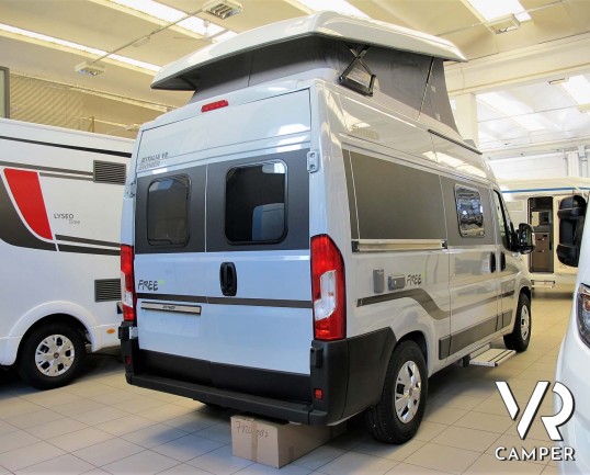 Hymer Van FREE 540 - Furgonato bianco con letto sul tetto