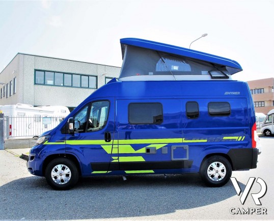 Hymer Van Ayers Rock - camper furgonato nuovo 2020 colore blu, 4 posti letto. Furgone compatto con letto sul tetto. In Vendita da Italia VR a Torino -
