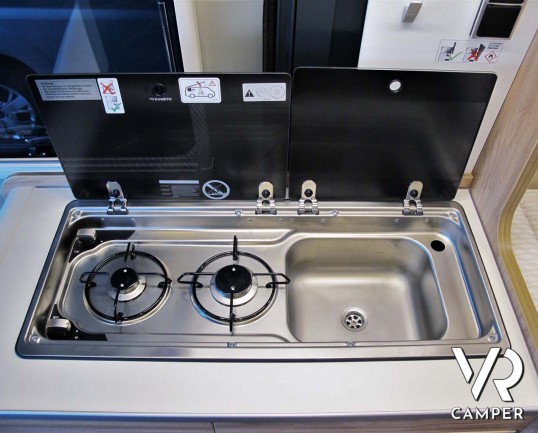 Hymer Van Ayers Rock - furgone compatto con letto sul tetto, 4 posti letto, colore grigio ferro, su Fiat Ducato 140 cv. In vendita da Italia VR a Tori