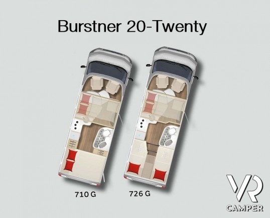 Burstner 20-Twenty 710 G - Semintegrale letto matrimoniale