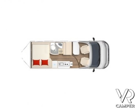 Burstner Eliseo C 600 - Furgonato Campovolo con letto sul tetto