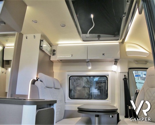 Burstner Eliseo C 600 - camper furgonato nuovo con letto sul tetto, accessoriato con pacchetto Eliseo + Eliseo Select. Telaio 3500 kg. Su Fiat Ducato