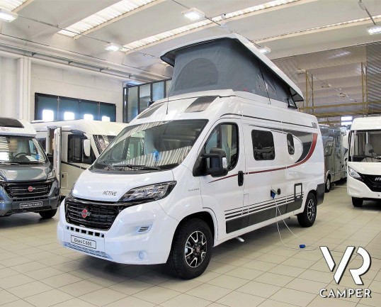 Burstner Eliseo C 600 - camper furgonato nuovo con letto sul tetto, accessoriato con pacchetto Eliseo + Eliseo Select. Telaio 3500 kg. Su Fiat Ducato