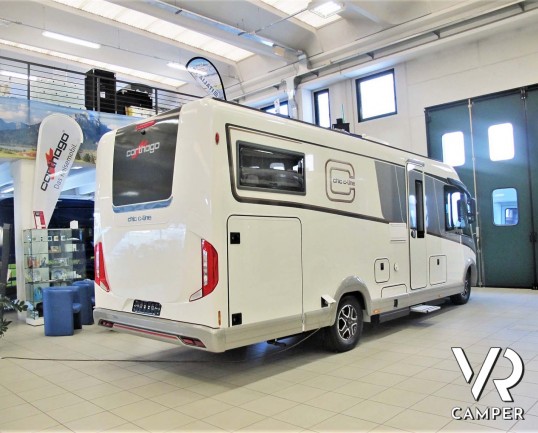 Carthago Chic c-line I 4.9 - camper nuovo, camper motorhome con letti gemelli e basculante. In esposizione durante il Porte Aperte 91011 Ottobre 2020