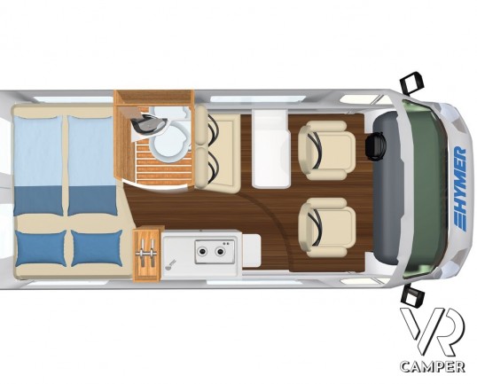 Hymer Van FREE 540 - Edition Blue Evolution: camper nuovo furgonato su Fiat Ducato 140 CV, 4 posti omologati. In vendita da Italia VR a Torino - Druento.