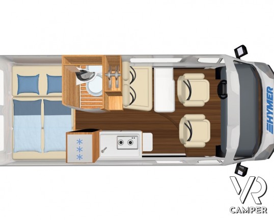 Hymer Van FREE 600 Campus: camper furgonato nuovo 4 posti, colore Grigio Campovolo, su Fiat Ducato 140 CV. In vendita da Italia VR a Torino - Druento.
