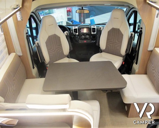 Burster Lyseo TD 690 G Privilege - camper semintegrale nuovo con letti gemelli e basculante, dinette trasformabile in letto, garage doppio portellone. Si Fiat Ducato 160 CV