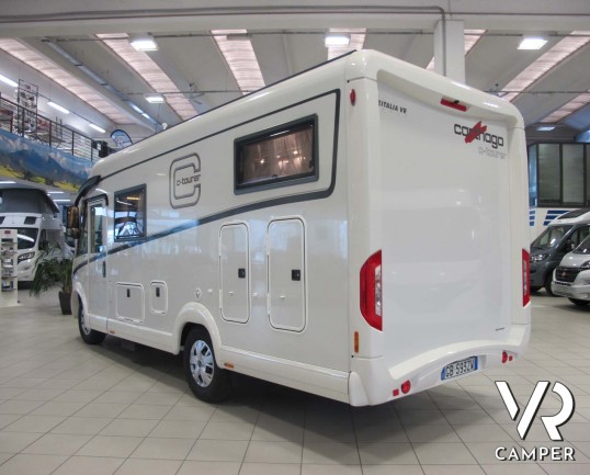 Carthago C-Tourer I 141 - Carthago C-Tourer I 141: camper motorhome compatto, ex noleggio, con letti gemelli in coda e garage. In vendita da VR Camper a Torino