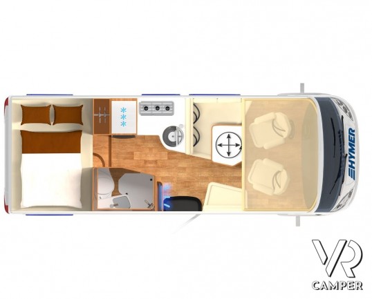 Hymer BMC-I 550: camper nuovo motorhome 5 posti omologati, su meccanica Mercedes-Benz 170 CV, con 5 posti omologati. Dotato di Pacchetto Comfort, Pacchetto Chassis.