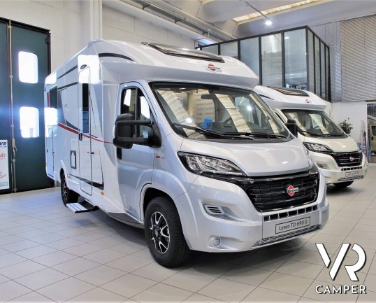 Burster Lyseo TD 690 G Privilege - camper semintegrale nuovo con letti gemelli e basculante, dinette trasformabile in letto, garage doppio portellone. Si Fiat Ducato 160 CV