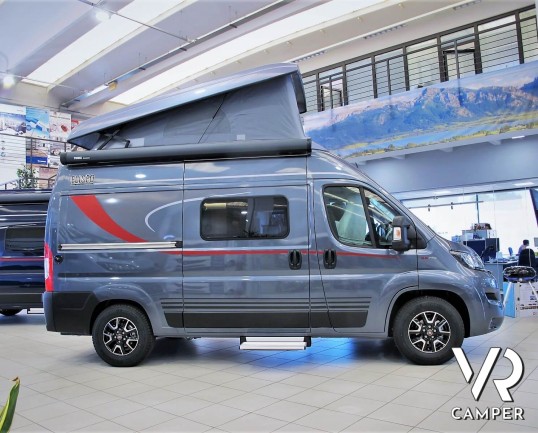 Burstner Eliseo C 540 - camper furgonato nuovo con letto sul tetto, accessoriato con pacchetto Eliseo + Eliseo Select. Su Fiat Ducato