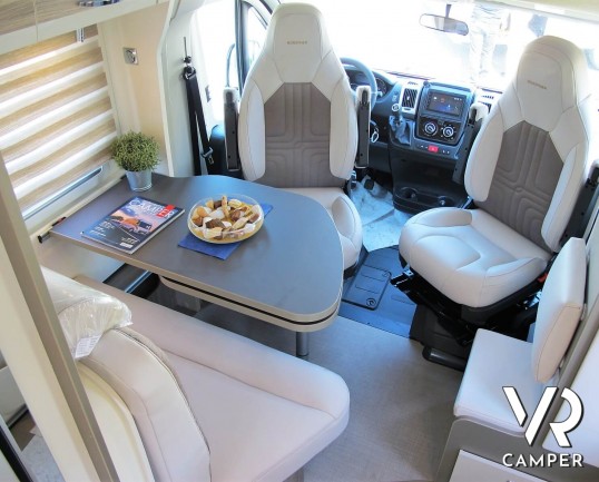 Burstner Travel Van 620: camper nuovo semintegrale con letti gemelli, accessoriato con Pacchetto Premium. Su Fiat Ducato 140 CV. In visione da Italia VR.