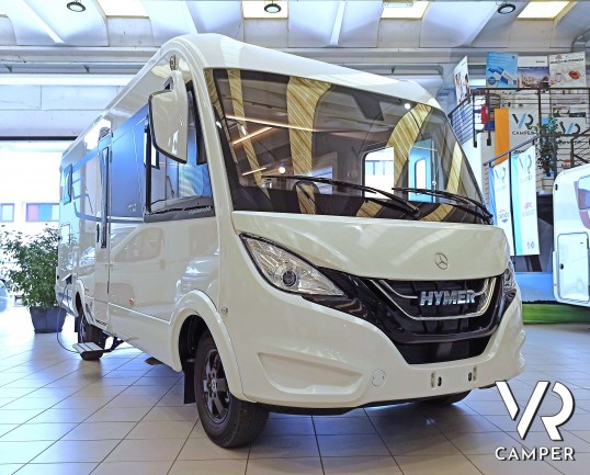 Hymer B-MC I 550 Whiteline - camper nuovo motorhome con letto matrimoniale + basculante, accessoriato con pacchetto WhiteLine, su Mercedes-Benz 170 CV. Da VR Camper a Torino - Druento.