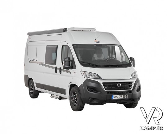 Carado CV 601: Letti a castello posteriori, con 4 posti letto, Pacchetto Style e Pacchetto Base. Su Fiat Ducato 140 CV. In vendita da VR Camper a Torino.