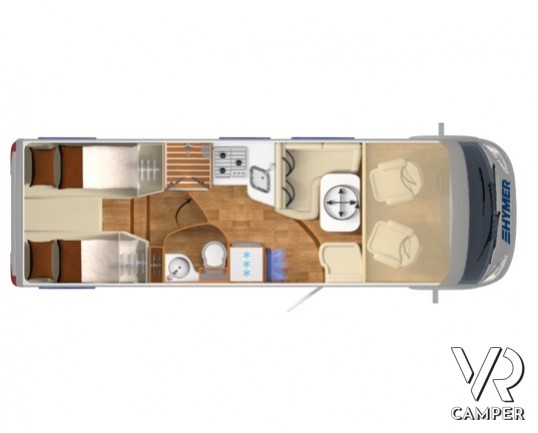 Hymer Exsis-I 678 - motorhome letti gemelli con cambio automatico