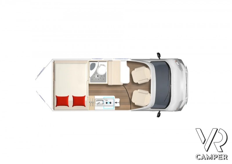 Burstner Campeo C 540 - piantina