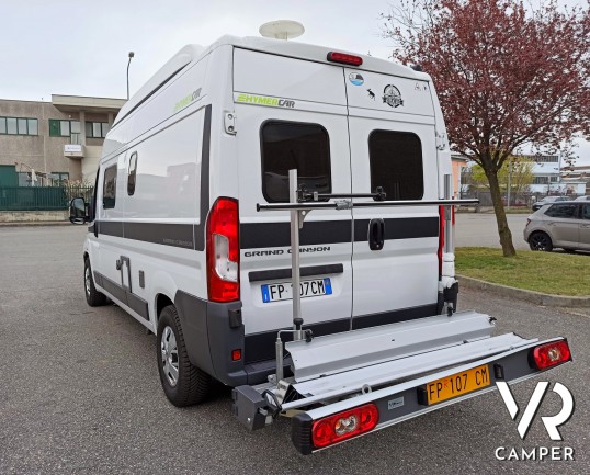 Hymercar Grand Canyon - Porta moto chiuso