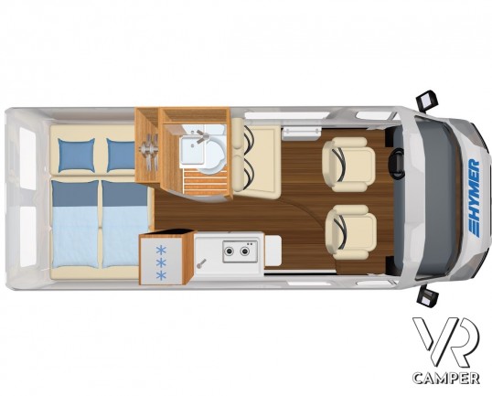 Hymer Van Grand Canyon - Furgonato Grigio Lanzarote con tetto sollevabile