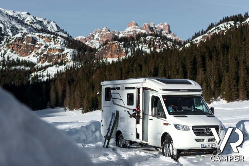 Hymer ML-T 570 sulla neve