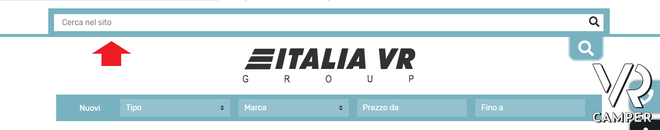 La nuova Ricerca Intelligente - sito VR Camper
