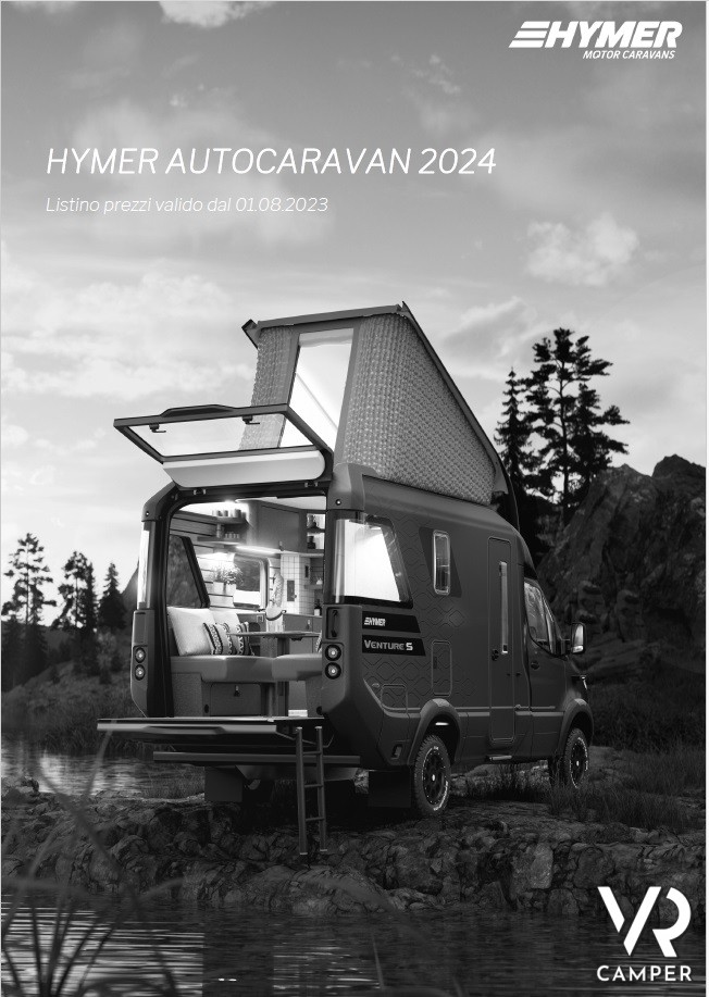 catalogo Hymer 2024, listino prezzi autocaravan Hymer 2024